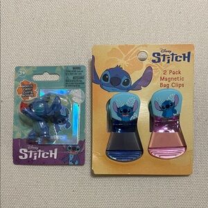 Disney Stitch Magnetic Bag Clips & Figurine